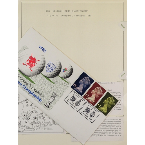 171 - GOLF 1970's-1990's world collection of stamps & covers written up in nine albums, includes mostly ne... 