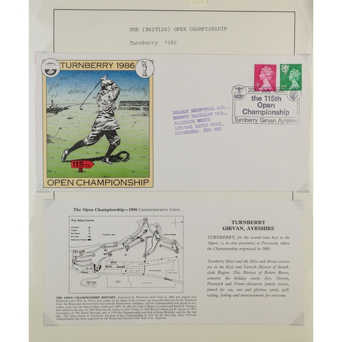 171 - GOLF 1970's-1990's world collection of stamps & covers written up in nine albums, includes mostly ne... 