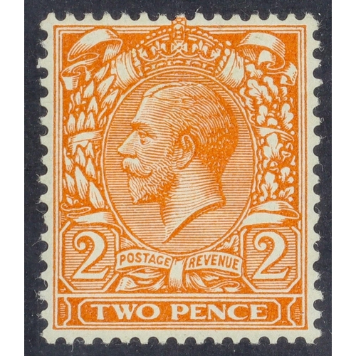 1719 - GB.GEORGE V 1924-26 2d orange, no watermark, SG 421a, mint lightly hinged. Cat £1200. Lot 1719 (P) [... 