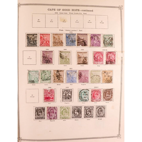 172 - IDEAL ALBUM 1841-1914 'olde tyme' world collection in SG Ideal album, includes GB, Commonwealth & Fo... 