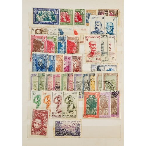 173 - WORLD ACCUMULATION IN FOUR CARTONS All periods mint & used stamps in various albums, stock books, on... 