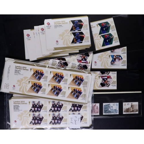 1755 - GB.ELIZABETH II 1970's-2010's NEVER HINGED MINT ASSEMBLY includes sets on stock pages, a few Smilers... 