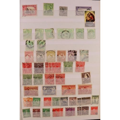 176 - WORLD IN TWO BOXES All periods mint & used stamps, includes about 15 stockbooks with British Commonw... 