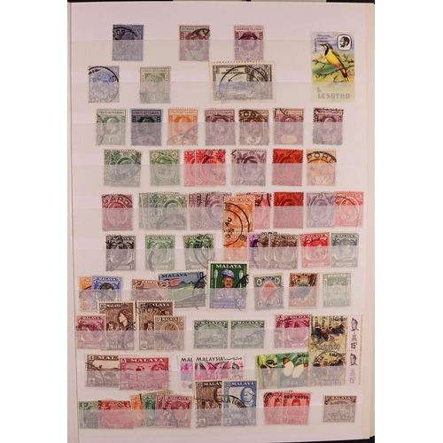 176 - WORLD IN TWO BOXES All periods mint & used stamps, includes about 15 stockbooks with British Commonw... 