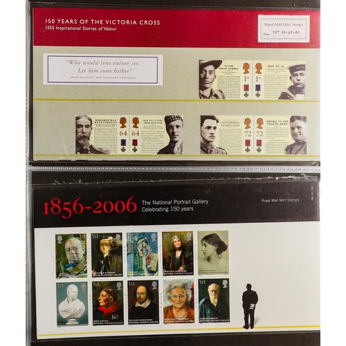 1794 - GB.ELIZABETH II 1980s - 2000s PRESENTATION PACKS and stamps in stock books. Also includes some mint ... 