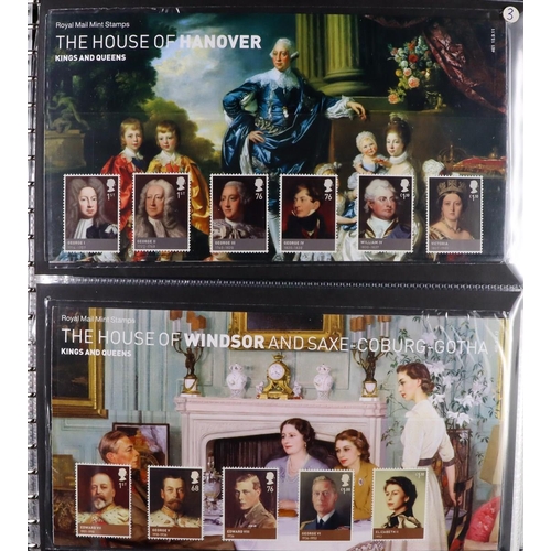 1812 - GB.ELIZABETH II 2000's-2010's NEVER HINGED MINT RANGES in two albums, includes presentation packs, p... 