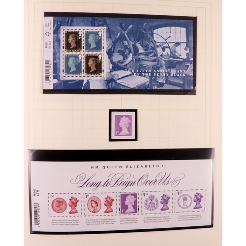 1812 - GB.ELIZABETH II 2000's-2010's NEVER HINGED MINT RANGES in two albums, includes presentation packs, p... 