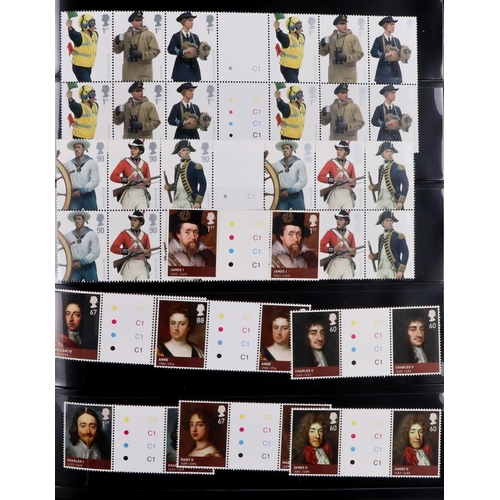 1813 - GB.ELIZABETH II 2000's-2020 NEVER HINGED MINT COLLECTION in four volumes, includes sets, mini-sheets... 