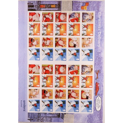 1814 - GB.ELIZABETH II 2000-2005 SMILERS SHEETS All different never hinged mint group, includes 2001 Occasi... 