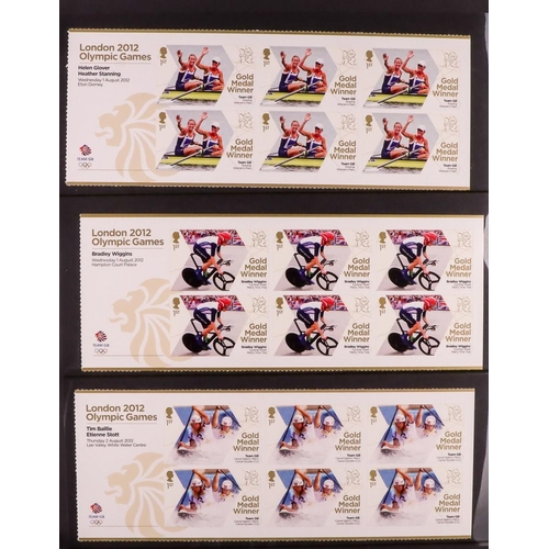 1818 - GB.ELIZABETH II 2012 Olympic and Paralympic Gold Medal Winners sheetlets sets, SG 3342a/70a & SG 337... 