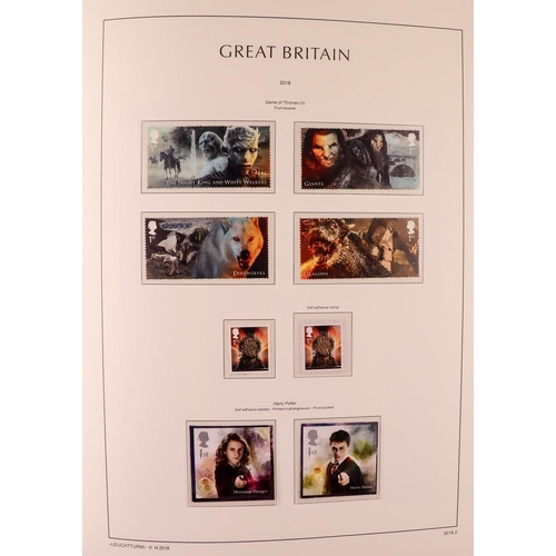 1819 - GB.ELIZABETH II 2013 - 2018 COLLECTION IN LIGHTHOUSE ALBUM. All pages complete with stamp sets, mini... 