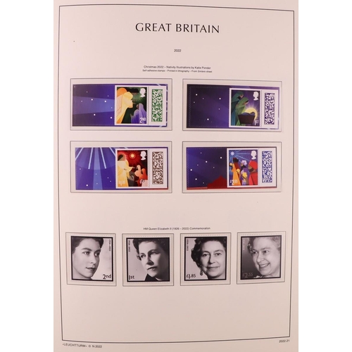 1820 - GB.ELIZABETH II 2019 - 2022 COLLECTION IN LIGHTHOUSE ALBUM. All pages complete with stamp sets, mini... 