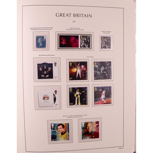 1820 - GB.ELIZABETH II 2019 - 2022 COLLECTION IN LIGHTHOUSE ALBUM. All pages complete with stamp sets, mini... 