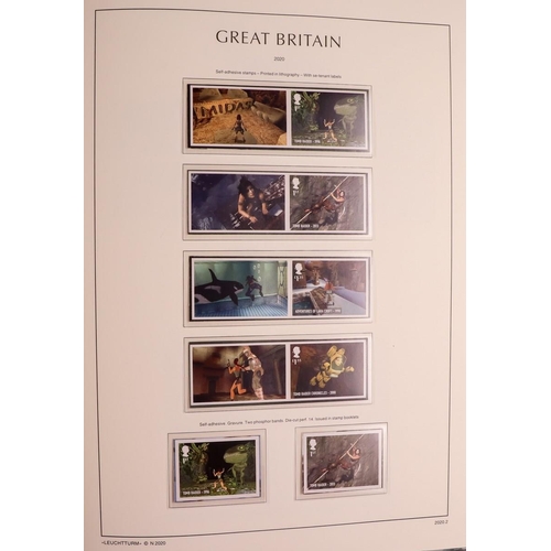 1820 - GB.ELIZABETH II 2019 - 2022 COLLECTION IN LIGHTHOUSE ALBUM. All pages complete with stamp sets, mini... 