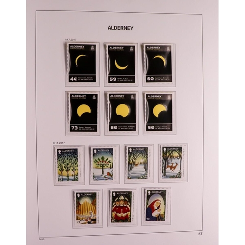 1830 - GB.ISLANDS ALDERNEY 1983 - 2018 MINT COLLECTION in 2 dedicated hingeless SG albums with slip cases. ... 