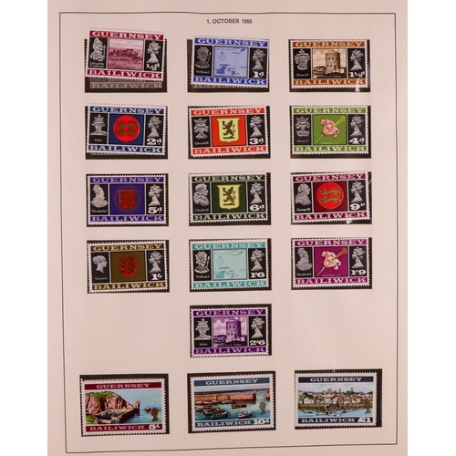 1834 - GB.ISLANDS GUERNSEY 1969-1992 never hinged mint collection in hingeless Lindner album, apparently co... 