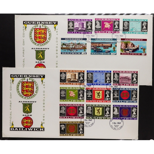 1837 - GB.ISLANDS GUERNSEY, JERSEY & ISLE OF MAN in 10 albums, Includes Guernsey & Jersey 1941-1984 and Isl... 