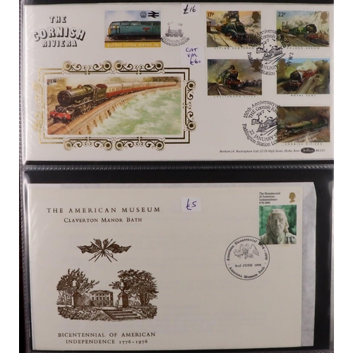 1850 - GB.FIRST DAY COVERS 1940's-2010's LARGE ACCUMULATION in albums and loose in fourteen boxes, all illu... 