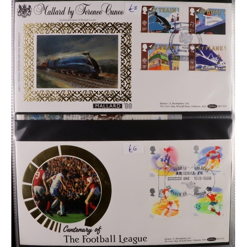 1850 - GB.FIRST DAY COVERS 1940's-2010's LARGE ACCUMULATION in albums and loose in fourteen boxes, all illu... 