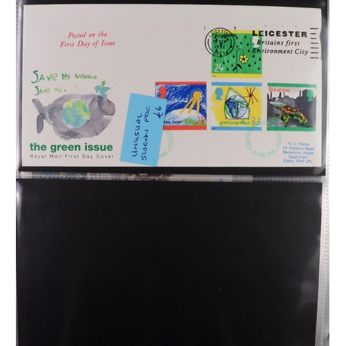 1850 - GB.FIRST DAY COVERS 1940's-2010's LARGE ACCUMULATION in albums and loose in fourteen boxes, all illu... 