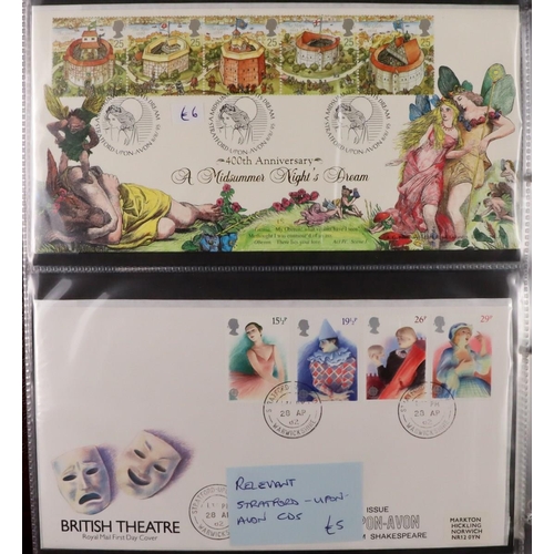 1850 - GB.FIRST DAY COVERS 1940's-2010's LARGE ACCUMULATION in albums and loose in fourteen boxes, all illu... 