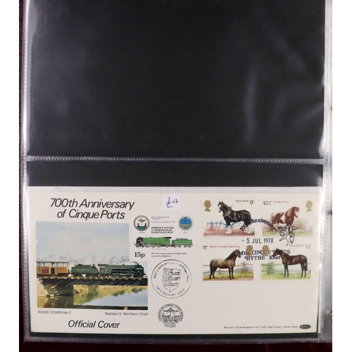 1850 - GB.FIRST DAY COVERS 1940's-2010's LARGE ACCUMULATION in albums and loose in fourteen boxes, all illu... 