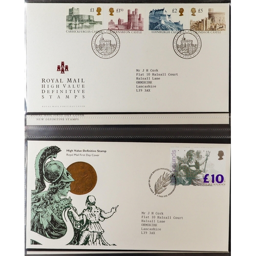 1852 - GB.FIRST DAY COVERS 1957-2003 COLLECTION in eight albums, seems to be almost complete for decimal is... 