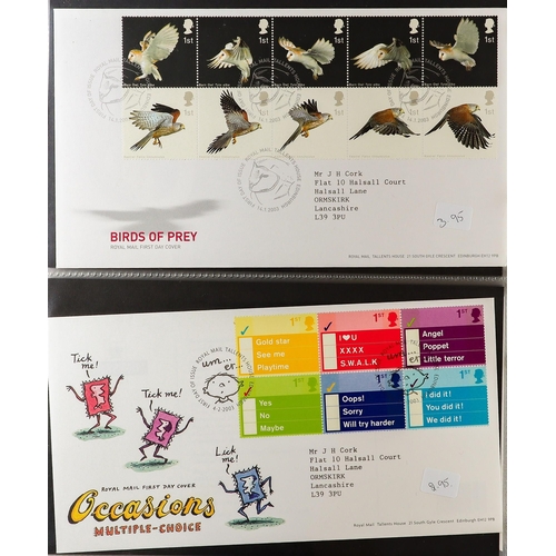 1852 - GB.FIRST DAY COVERS 1957-2003 COLLECTION in eight albums, seems to be almost complete for decimal is... 