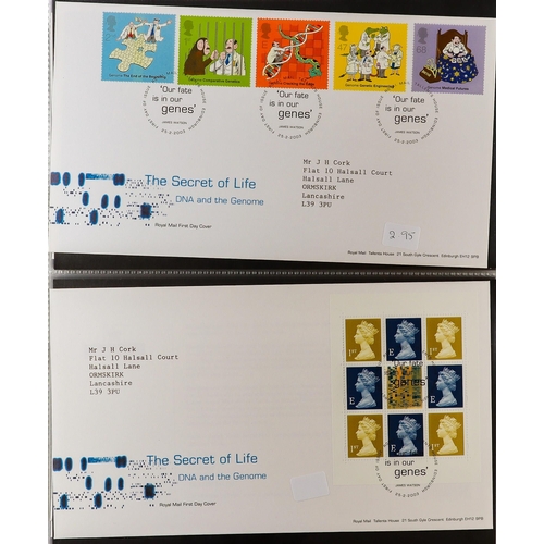 1852 - GB.FIRST DAY COVERS 1957-2003 COLLECTION in eight albums, seems to be almost complete for decimal is... 