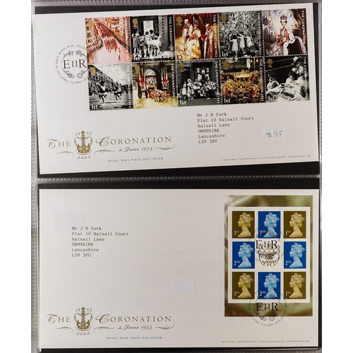 1852 - GB.FIRST DAY COVERS 1957-2003 COLLECTION in eight albums, seems to be almost complete for decimal is... 