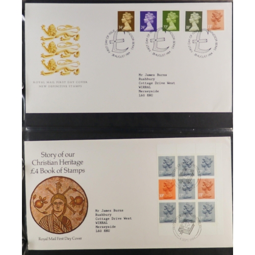 1857 - GB.FIRST DAY COVERS 1979 - 2019 COLLECTION in dedicated binders. Includes prestige booklet panes, mi... 