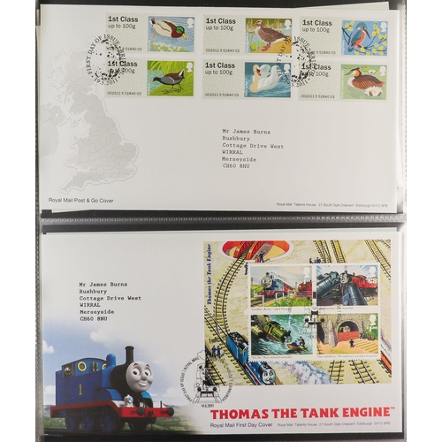 1857 - GB.FIRST DAY COVERS 1979 - 2019 COLLECTION in dedicated binders. Includes prestige booklet panes, mi... 