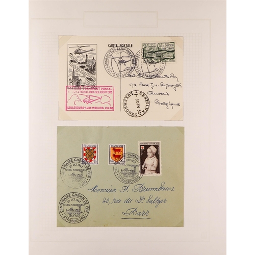 203 - STRASBOURG (THE CITY) TOPICAL COLLECTION. A very unusual collection of covers / cards spanning 1946 ... 