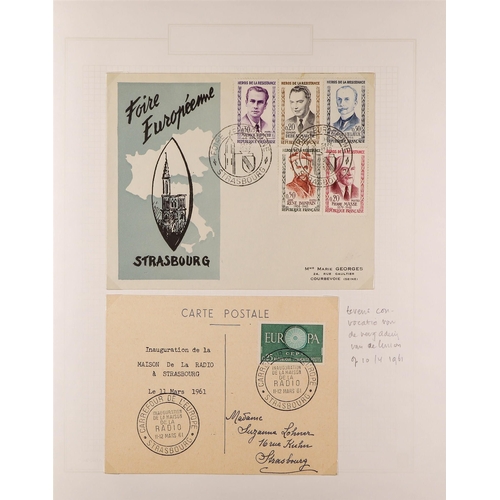 203 - STRASBOURG (THE CITY) TOPICAL COLLECTION. A very unusual collection of covers / cards spanning 1946 ... 