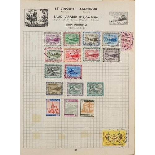 210 - WORLD ACCUMULATION IN TWO CARTONS Mint & used stamps in thirteen albums & stockbooks and in folders,... 