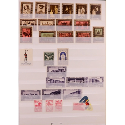 213 - CINDERELLA COLLECTION. A large range of stamps from around the world, in a stockbook and on dealer's... 