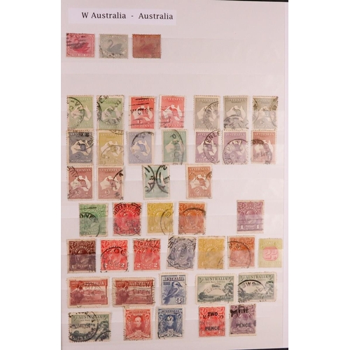 214 - COMMONWEALTH IN STOCK BOOK. Nicely arranged mint & used stamps from 19th Century to 1950's, Aden to ... 