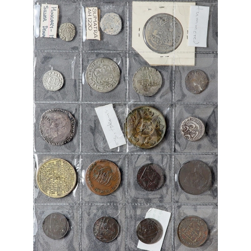 23 - COINS Collection of around 75 older coins from various countries, note early Afghanistan silver, Bri... 