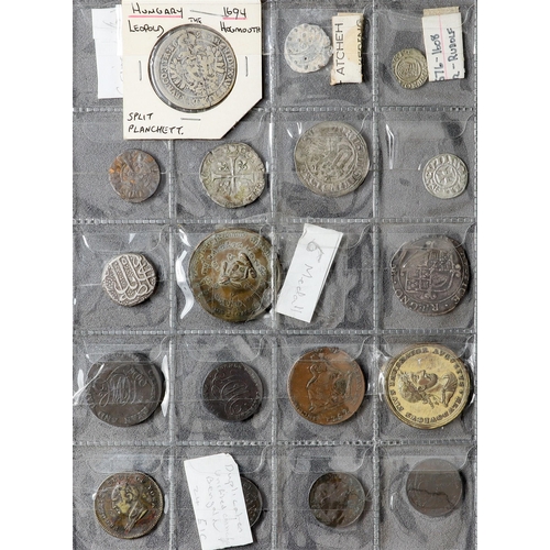 23 - COINS Collection of around 75 older coins from various countries, note early Afghanistan silver, Bri... 