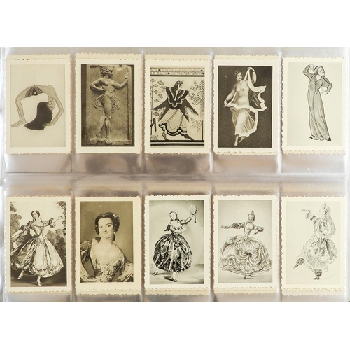 25 - COLLECTION OF CIGARETTE AND TEA CARDS INCLUDING SILKS. Lovely collection. Mainly in albums with comp... 