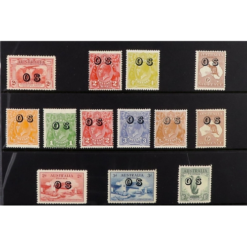 256 - AUSTRALIA 1876-1990's MINT MOSTLY NEVER HINGED RANGES on stock cards & in packets, includes few Stat... 