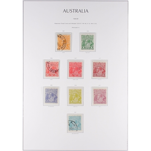 257 - AUSTRALIA 1913 - 1931 SPECIALIZED COLLECTION of 97 mint and used stamps, note 1914-20 mint set with ... 