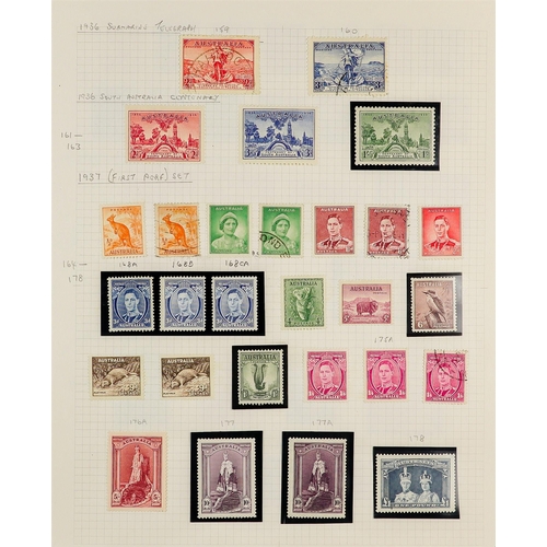 297 - AUSTRALIA COLLECTIONS WITH SPECIALISM IN BOX. Roos, heads and dues showing degrees of specialism wit... 