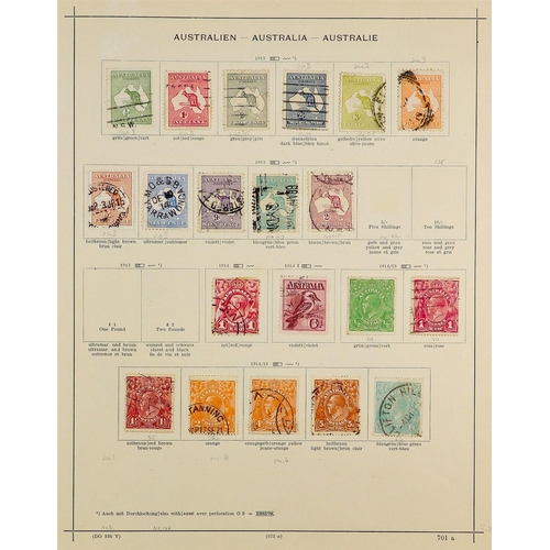 297 - AUSTRALIA COLLECTIONS WITH SPECIALISM IN BOX. Roos, heads and dues showing degrees of specialism wit... 