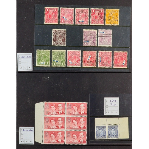 297 - AUSTRALIA COLLECTIONS WITH SPECIALISM IN BOX. Roos, heads and dues showing degrees of specialism wit... 