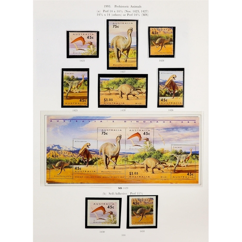 298 - AUSTRALIA EXTENSIVE COLLECTION IN 36 ALBUMS 1913-2011 mint (some never hinged) and used stamps and m... 