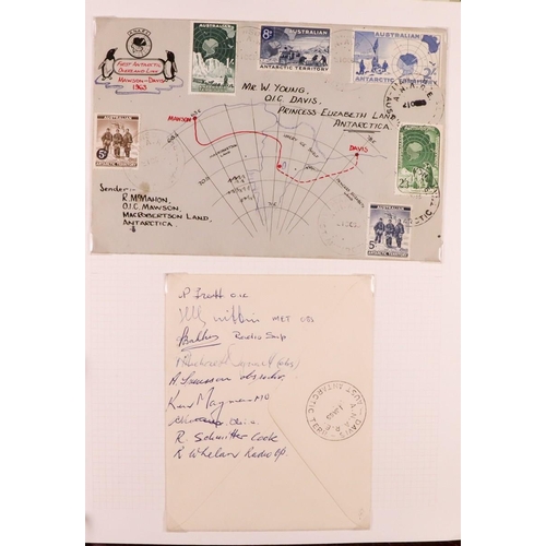 302 - AUSTRALIAN ANT.TERR      1930-2014 COLLECTION WITH MANY COVERS in seven albums, includes mint mostly... 