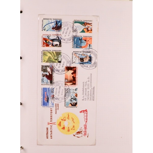 302 - AUSTRALIAN ANT.TERR      1930-2014 COLLECTION WITH MANY COVERS in seven albums, includes mint mostly... 