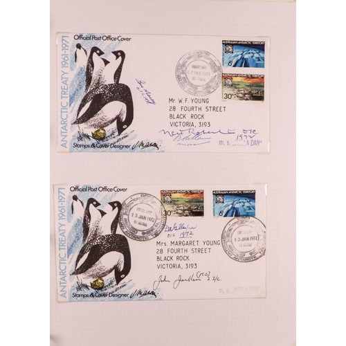 302 - AUSTRALIAN ANT.TERR      1930-2014 COLLECTION WITH MANY COVERS in seven albums, includes mint mostly... 