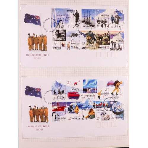 302 - AUSTRALIAN ANT.TERR      1930-2014 COLLECTION WITH MANY COVERS in seven albums, includes mint mostly... 